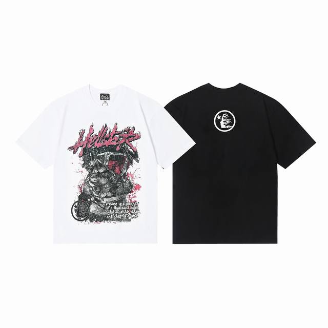 6629# Hellstar American style high street pure cotton loose short sleeve T-shirt