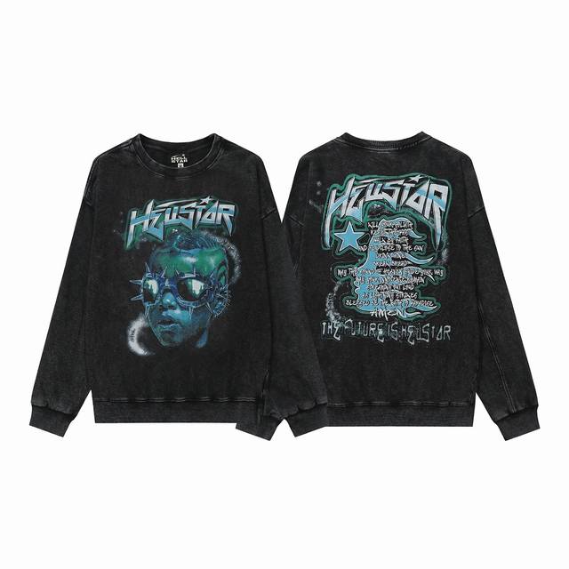 2207# Washed European and American trendy brand Hellstar washed distressed Ameri