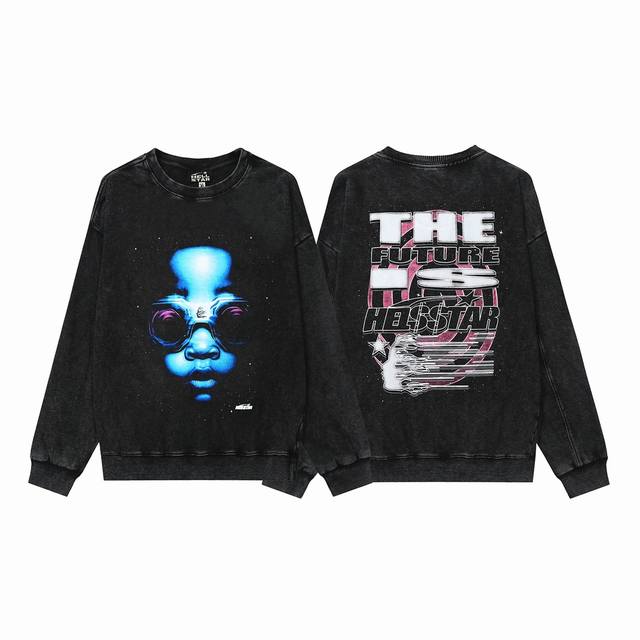 2206# Washed European and American trendy brand Hellstar Washed distressed Ameri
