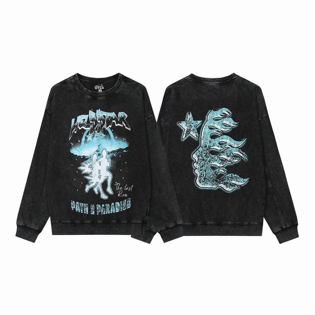 2205# Washed European and American trendy brand Hellstar washed distressed Ameri