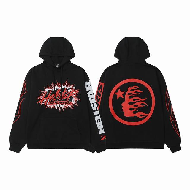 9905# Ins American hip-hop trend brand Hellstar letter print high street men and