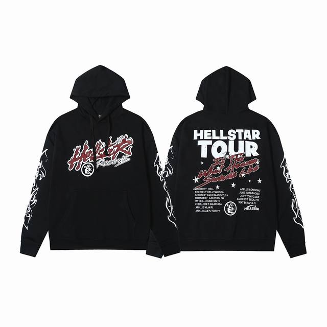 9903# Ins American hip-hop trend brand Hell Star Hell letter print high street m