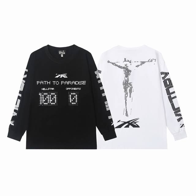 5502# Ins Same Style European and American Trend Hell Star Letter Print Lightnin