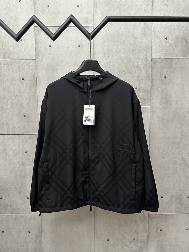 Burberry Jacquard Twill Embroidered Jacket Fabric: utilizes a nylon base, a high