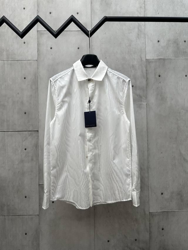 Louis Vuitton 25Ss mulberry silk blend long-sleeved shirt Size: S M L Xl DDD