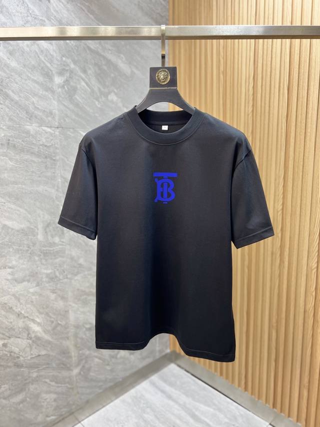 Burberry 2025 Spring/Summer new arrivals. Round-neck, pure cotton short-sleeved