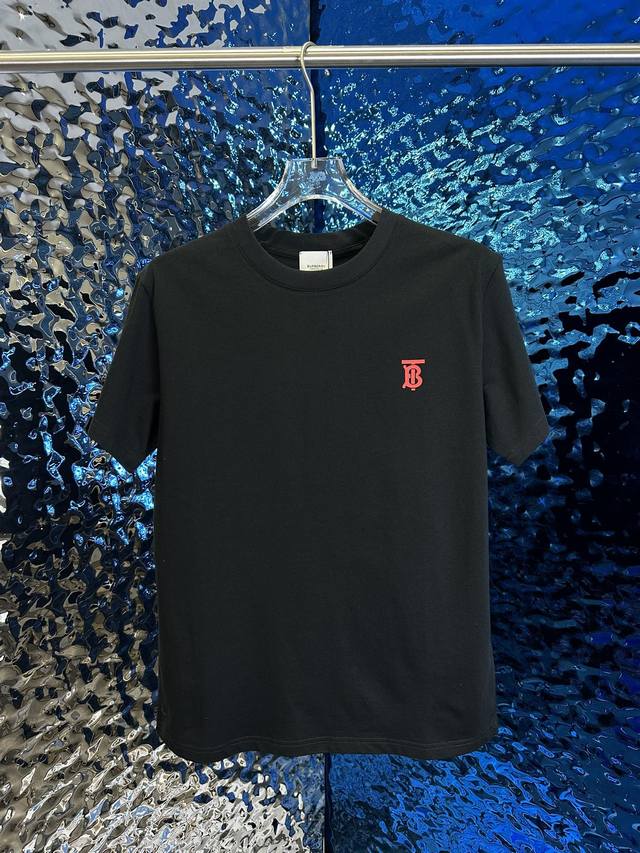 Bbr New Burberry Men's Round Neck Short-Sleeved Couple's T-shirt DDD. New Spring