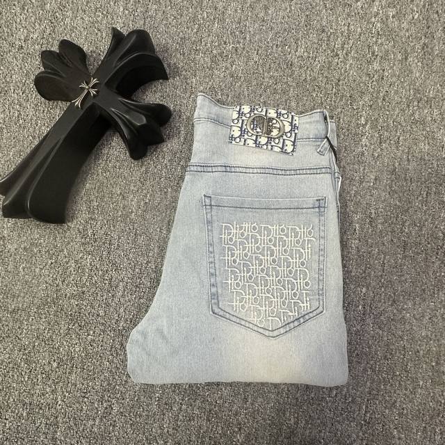 New spring and summer styles, Korean-style casual men's thin jeans with stretch
