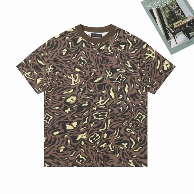 Louis Vuitton's new short-sleeved T-shirt, pure cotton digital printing process