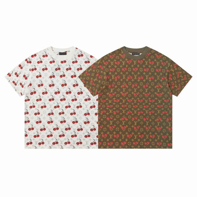 Louis Vuitton's new short-sleeved T-shirt, made of pure cotton digital printing