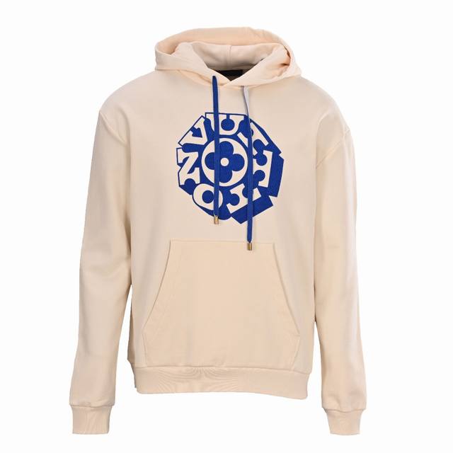 Louis Vuitton Lv blue circle print hooded sweatshirt authentic 11100 purchase, c