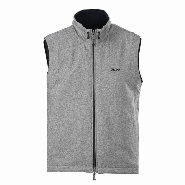 Zegna Microfiber Brezza Double-Faced Vest DDD. Made from 100% polyester, this mi