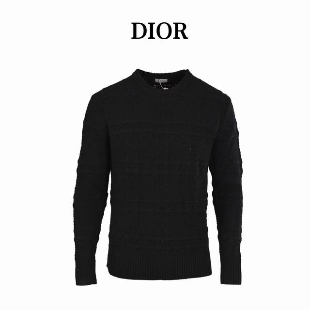Dior Cd Cang Plaid Cashmere Crewneck Knit Sweater Authentic product purchased fo