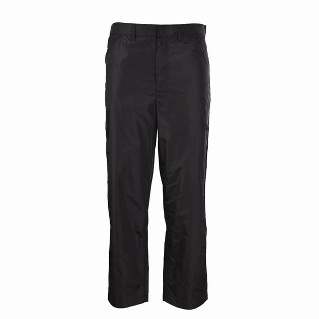 Prada Prd Recycled Nylon Trousers with Back Flap Pockets DDD. Made from the bran