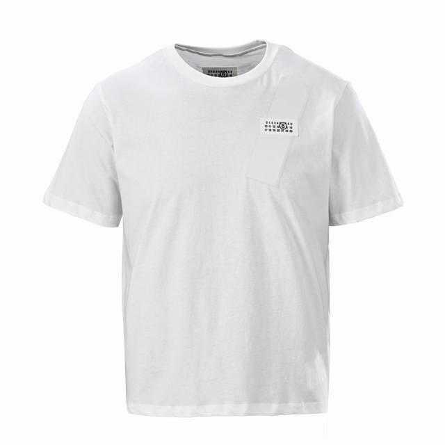 Maison Margiela Mm6 short-sleeved T-shirt with tape and number label DDD. Custom