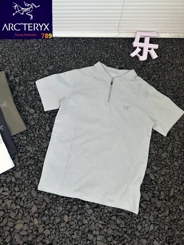 Arcteryx Summer Breathable Quick-Drying Outdoor Sports Short-Sleeve Embroidered