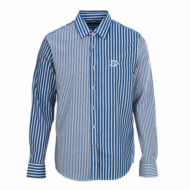 Louis Vuitton Lv striped patchwork long-sleeved shirt Authentic 1 0 purchase, cu