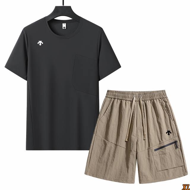 Descente exclusive real shot of the new summer high-quality ice silk short-sleev