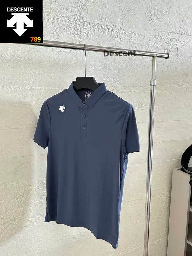 2025 Descentegolf short-sleeved polo shirt, new for spring/summer. This is a sli