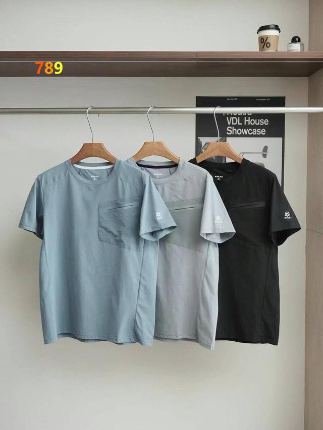 Kailas-Kailas 2025Ss new pocket round neck short-sleeved T-shirt three-dimension