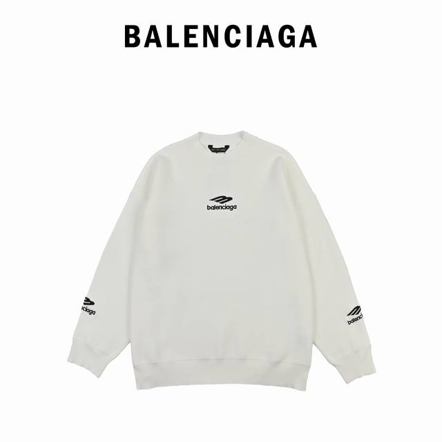 Balenciaga 24Fw 3B Embroidered Crew Neck Sweater Original 14, purchased, Ski Lim
