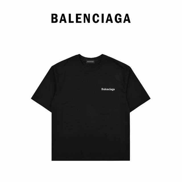 Balenciaga Paris Balenciaga 24Ss new letter print short-sleeve catwalk style Ss