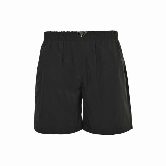 Prada 25Ss waistband triangle logo beach shorts DDD. Made of waterproof technica