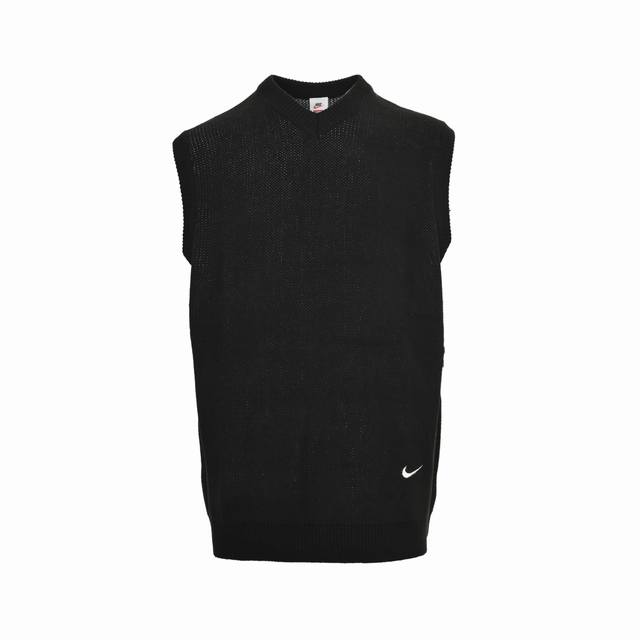 Supreme & Nike 25Fw Joint Jacquard Logo Knit Vest This wool blend knitted sweate