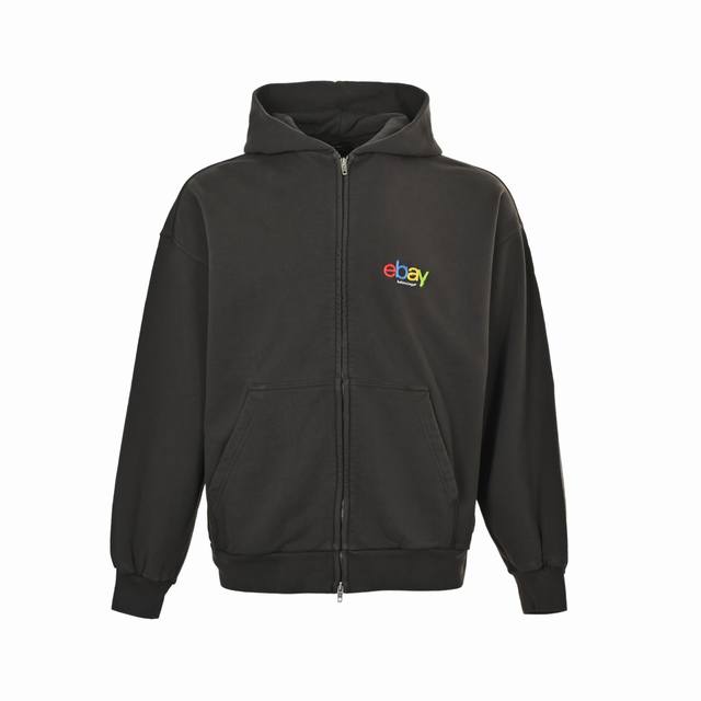 Balenciaga 24Fw Ebay embroidered hooded jacket The fabric is a custom-made pure