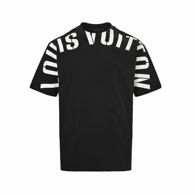 Louis Vuitton 25Ss letter logo printed short sleeves The fabric is made of 260g