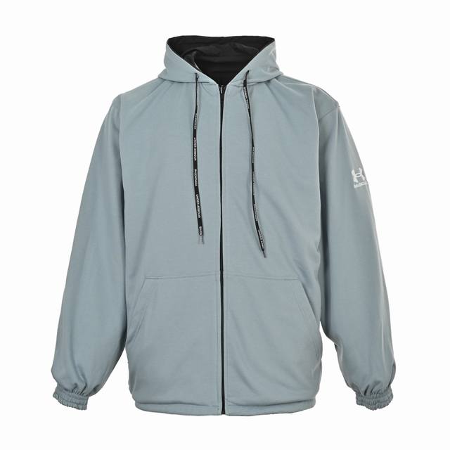 Balenciaga Under Armour collaboration haze blue reversible windbreaker jacket A