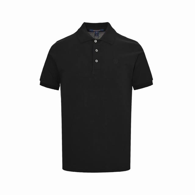 Louis Vuitton classic embroidered monogram Polo short-sleeve DDD. Crafted from c
