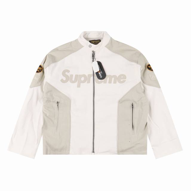 Supreme X Vanson Leathers X Cordura collaboration Ss25 Week13 Cotton Jacket. Thi