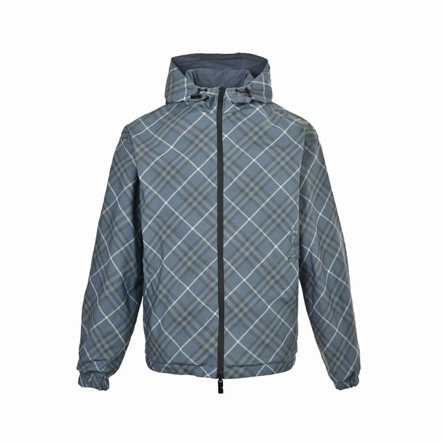 Burberry 25Fw Diamond Twill Horse Embroidery Double-Sided Jacket A lightweight h