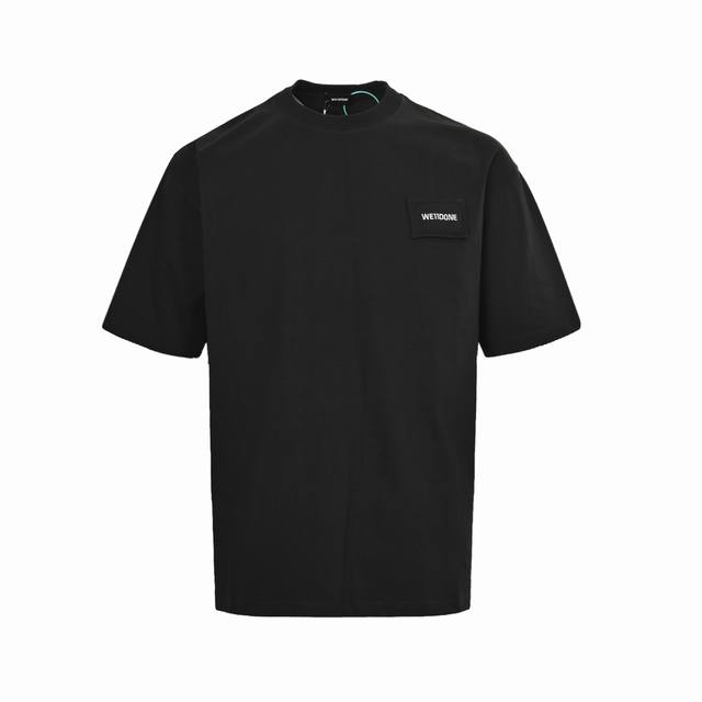 We11 Done 25Ss small pillow logo embroidered short sleeves High-density 26s 320g