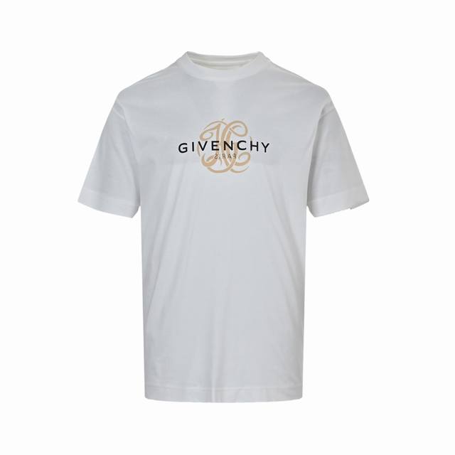 Givenchy 25Ss reversed letter logo print short-sleeve is made of % cotton, which