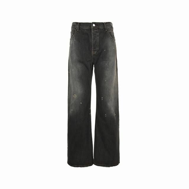 Acne Studios 24Fw M ink-splashed jeans The wash color of this pair of jeans is a
