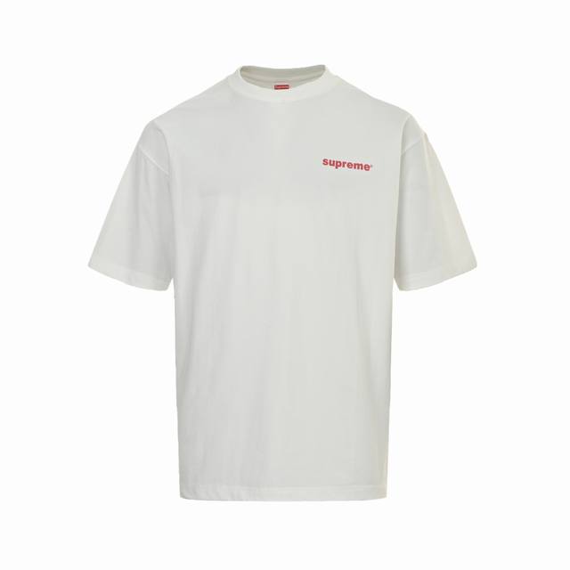 Supreme back cross print round neck short sleeves Size:S-Xl DDD