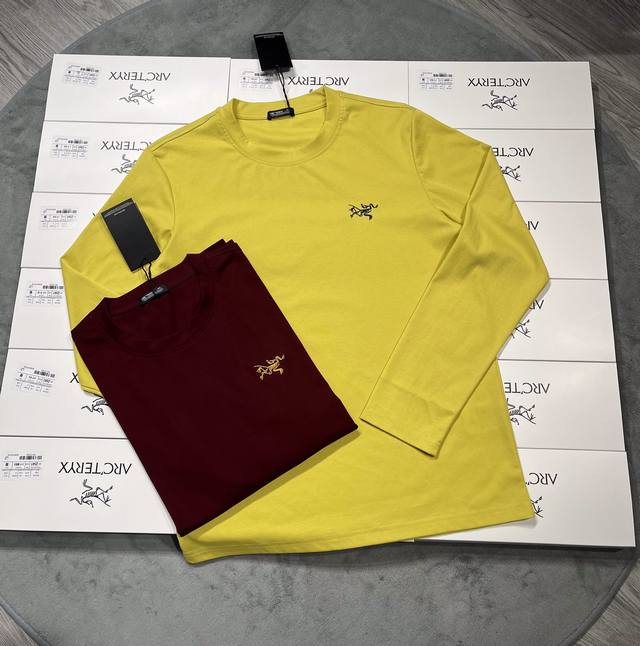 Gift Box Autumn Outfit Arcteryx Small Logo Embroidery Sports Long Sleeve 100g L