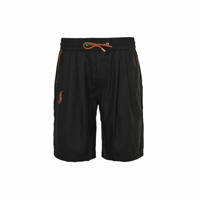 Ralph Lauren War Horse Embroidered Tencel Linen Casual Shorts A perfect summer c
