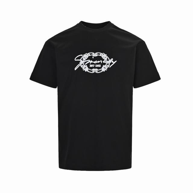 Givenchy 25Ss Embroidered Logo Short Sleeve Made of % cotton, this soft and brea