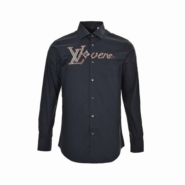 Louis Vuitton 24Fw Beaded Logo Shirt DDD. Due to the custom fabric and numerous