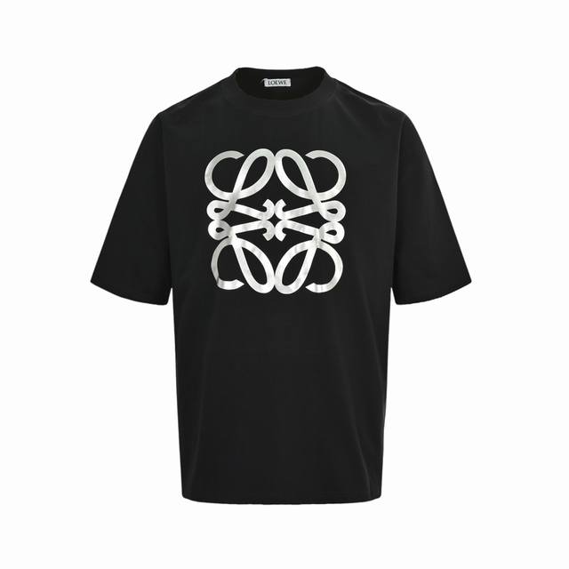 Loewe 25Ss Silver Clover Short Sleeve Made from custom 240g 26s ultra-smooth dou