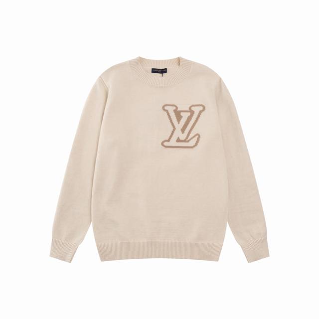 Lv Louis Vuitton's new jacquard wool sweater, Os-style, unisex. DDD. The whole p