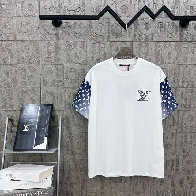Louis Vuitton cuffs with monogram print and embroidered logo. A refined upgrade,