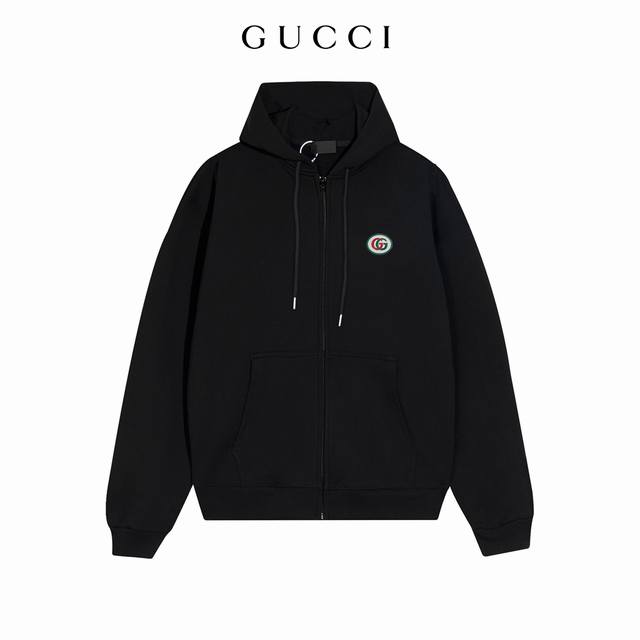 Gucci's 25Fw cardigan zip-up sweatshirt is back! This hooded sweatshirt is prac