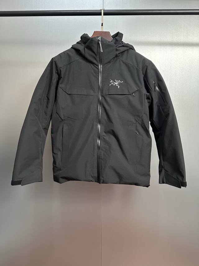 Macai Bird's hard shell hooded mid-length couple's windproof down jacket, made w