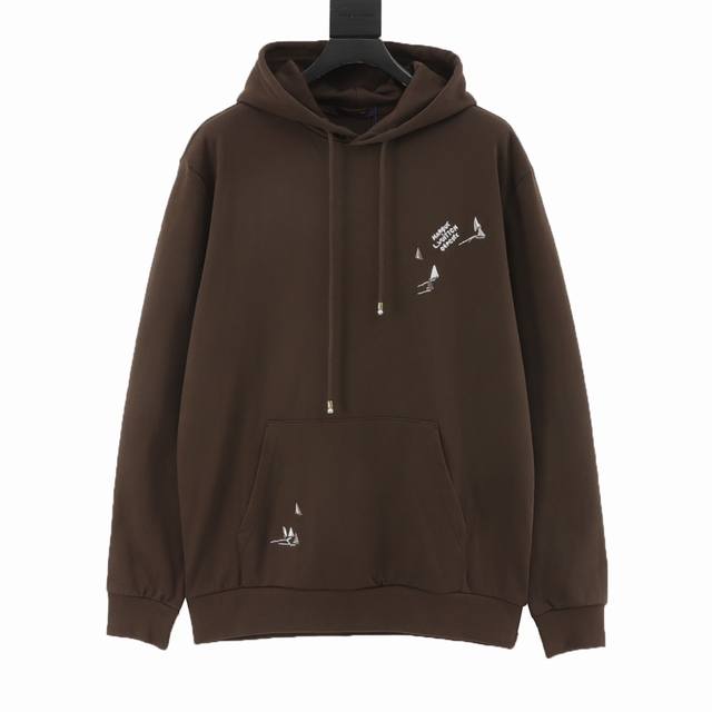 Louis Vuitton Lv Sailboat Embroidered Hoodie DDD. Original design purchased for
