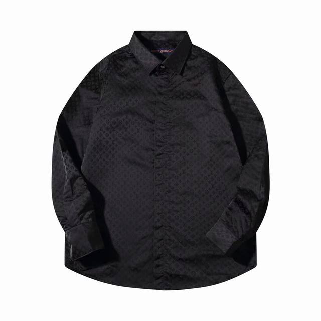 Donkey Brand 1V2025Ss Early Spring new Monogram long-sleeved mulberry silk shir