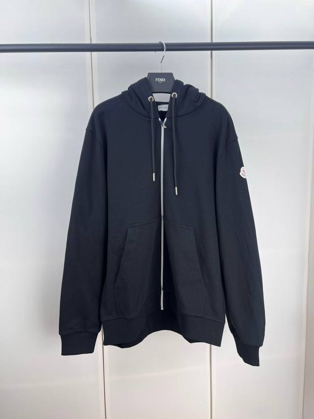Moncler hooded print sleeve zippered sweatshirt 1 2 3 4 DDD